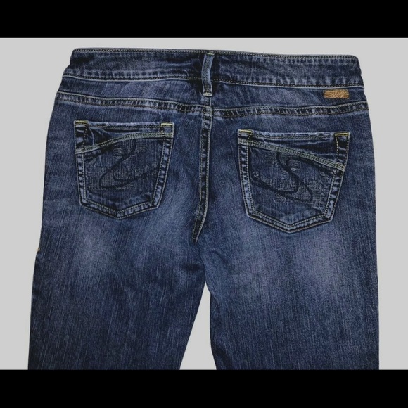 Silver Jeans Aiko Blue Women’s Bootcut Jeans Sz 28 - Picture 3 of 11